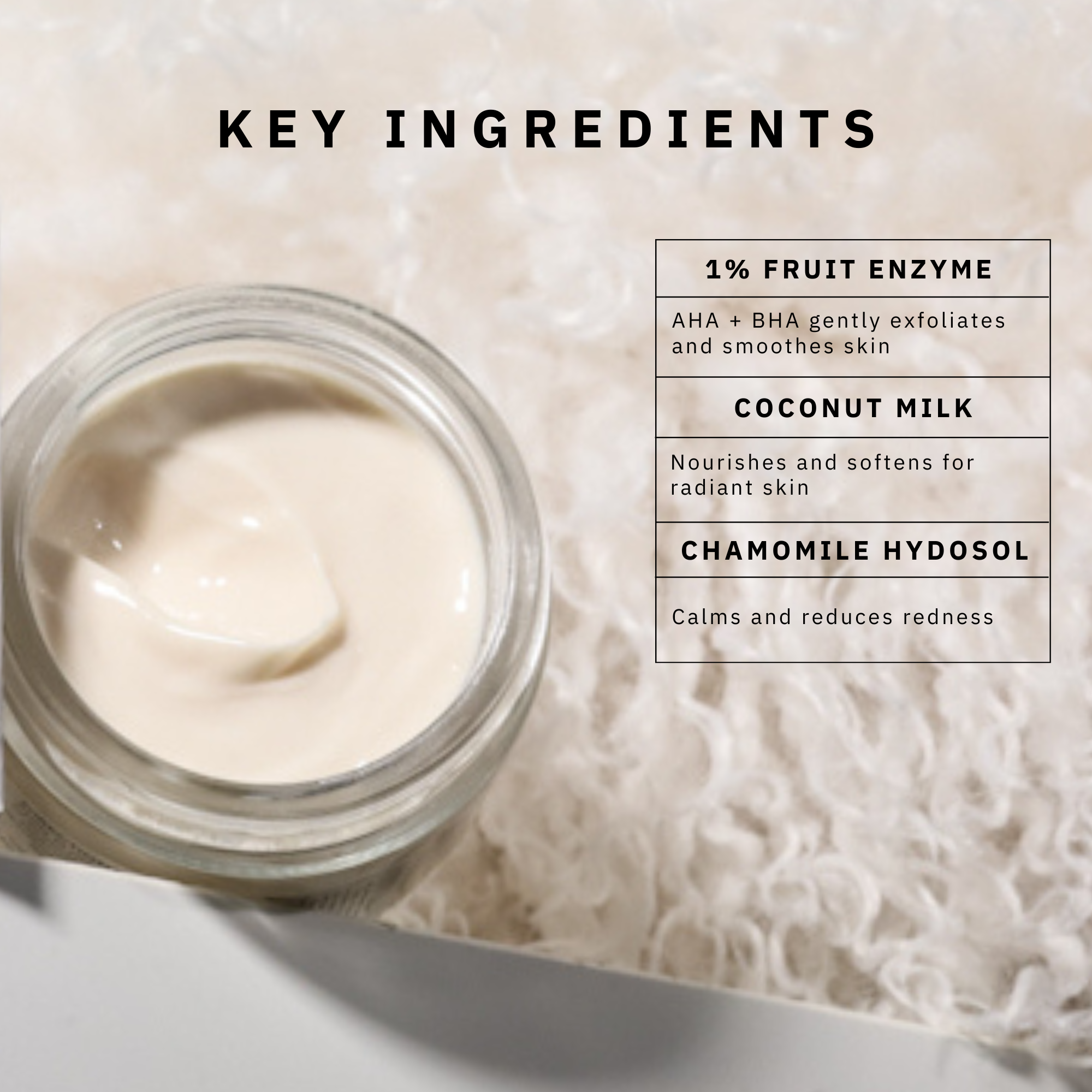 カモミールアイシングナイトクリーム – ディープハイドレーションオーバーナイトリペア