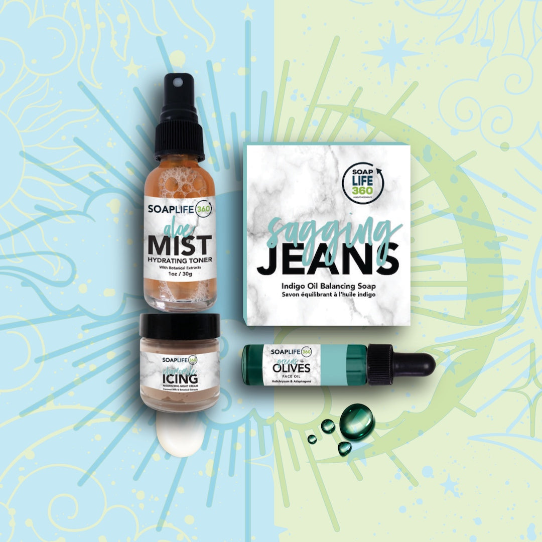 混合肌のための日中・夜用スキンケア