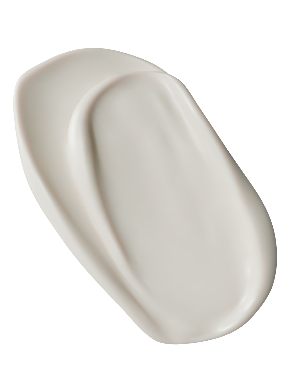 a swatch of white colored skincare cream
