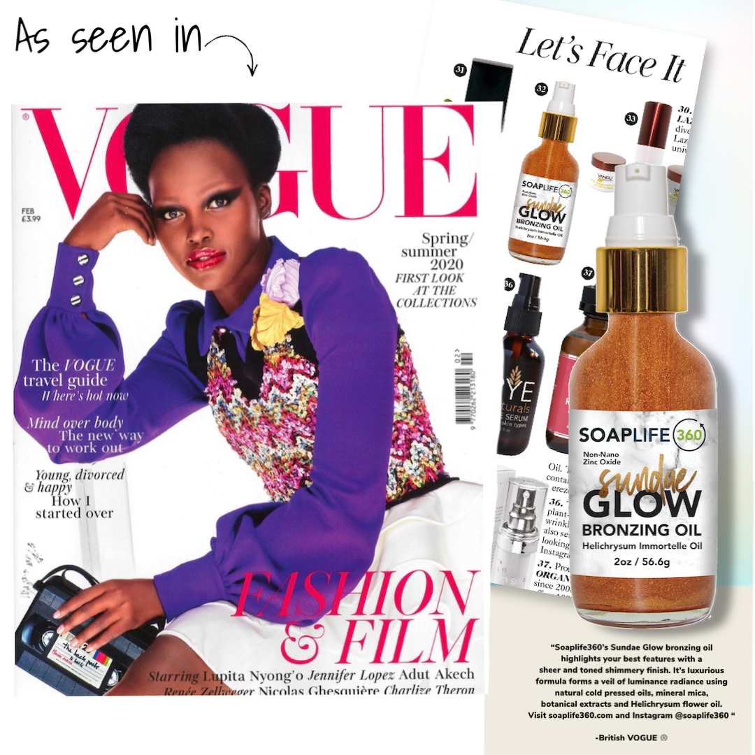Sundae Glow bronzing oil featured in the press