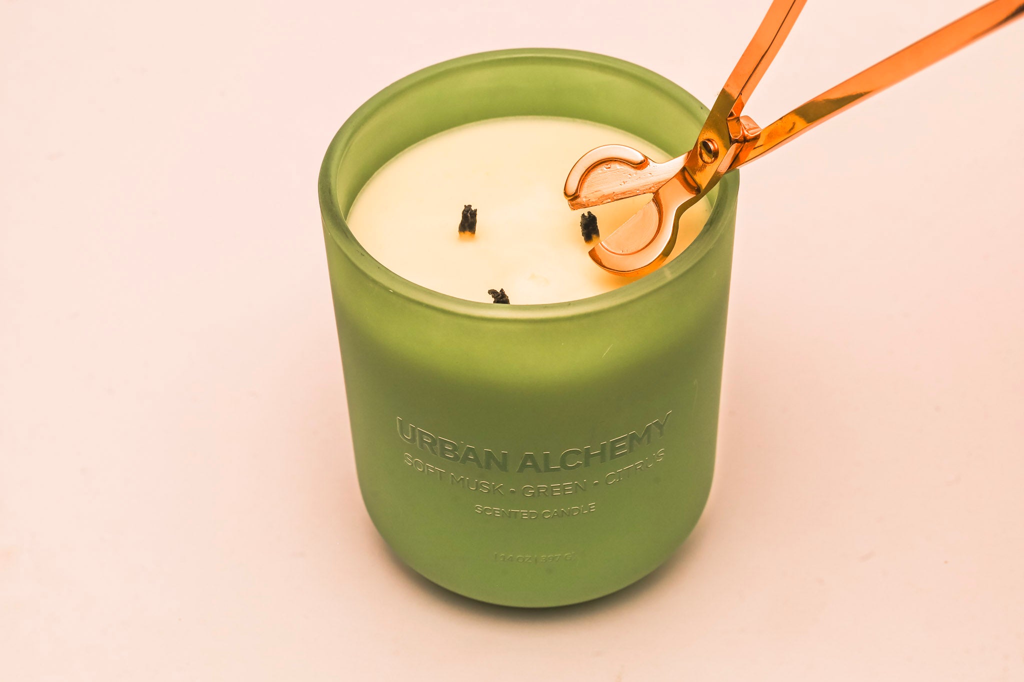 Candle Care Tool Set | Wick Trimmer & Candle Snuffer (Rose Gold Finish)