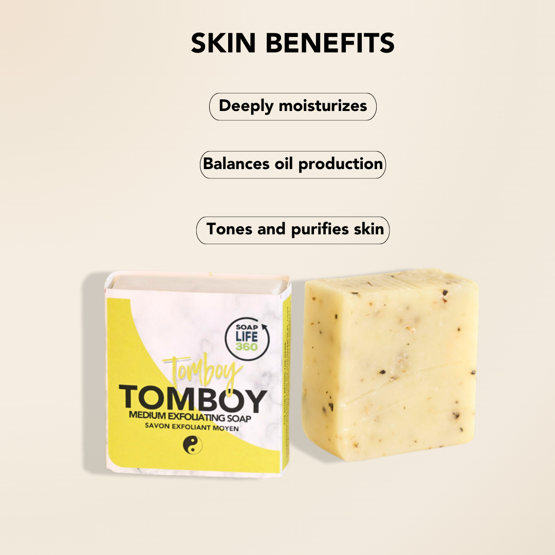 TOMBOY Medium Exfoliating Vegan Soap