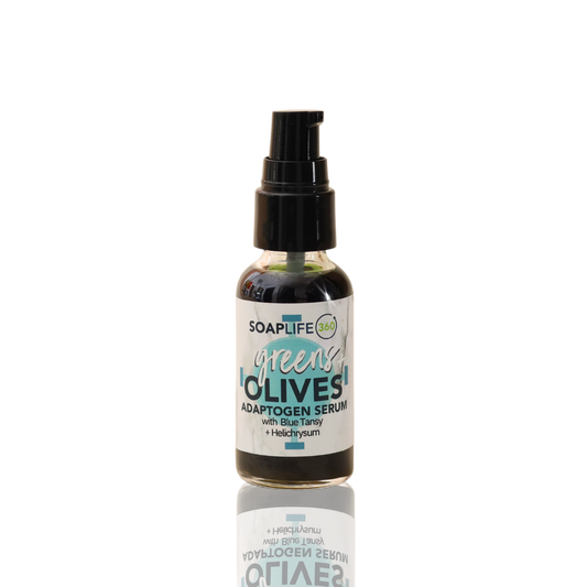 Greens + Olives Face Oil – Adaptogenic Hydration & Skin Recovery