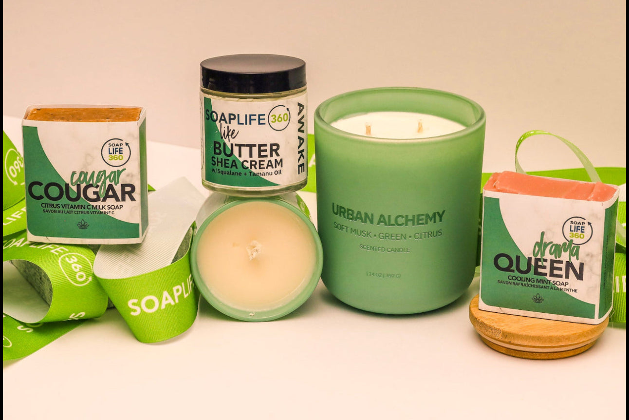 Handcrafted natural soap bars Urban Alchemy collection