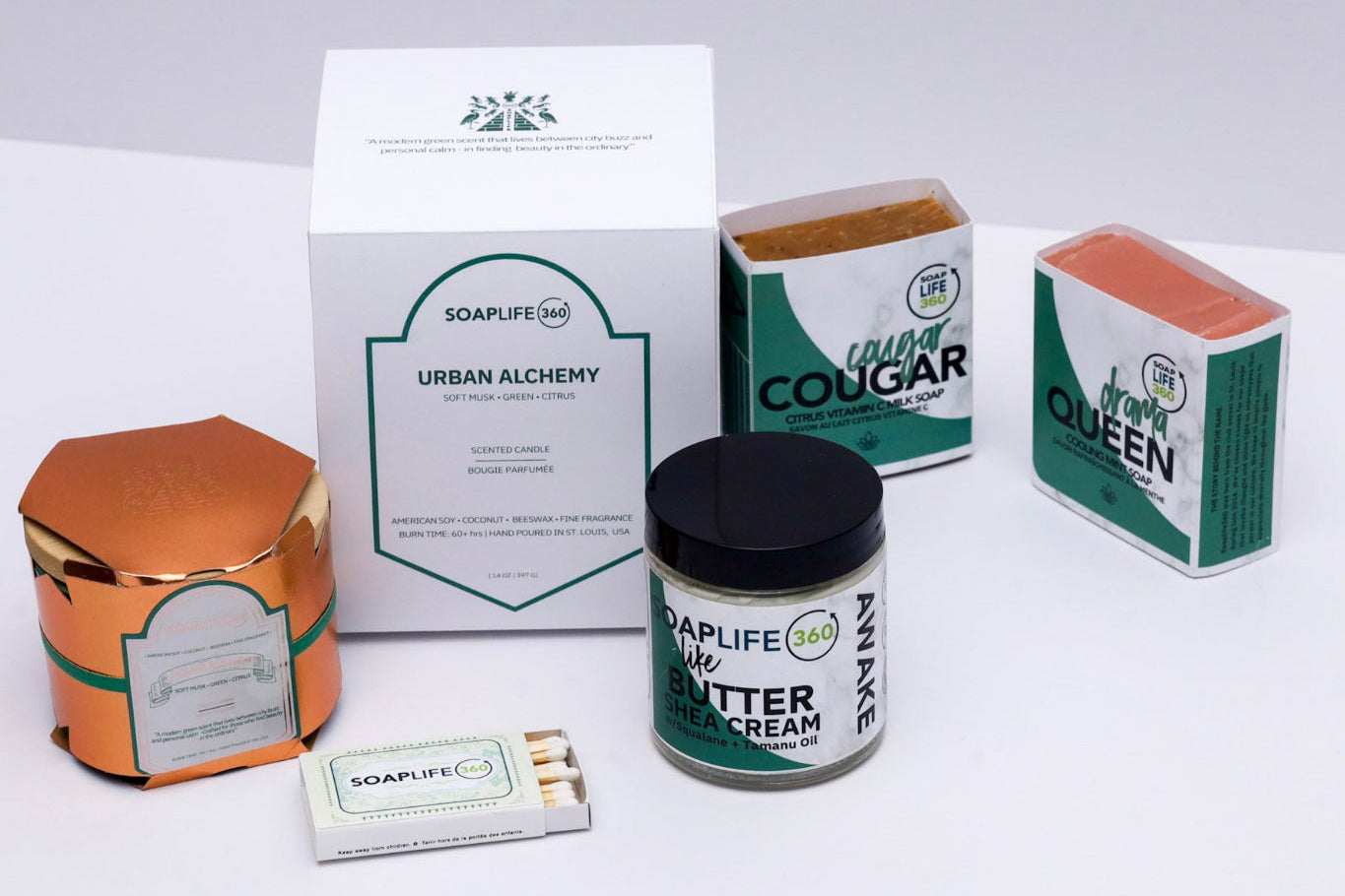 Urban Alchemy Founder Set candle and soap gift se