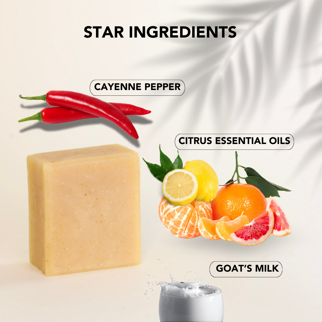 Goat milk mosquito repellent soap bar with citrus oils

