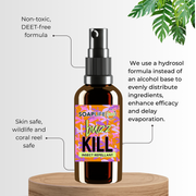 DEET-free mosquito repellent with essential oils