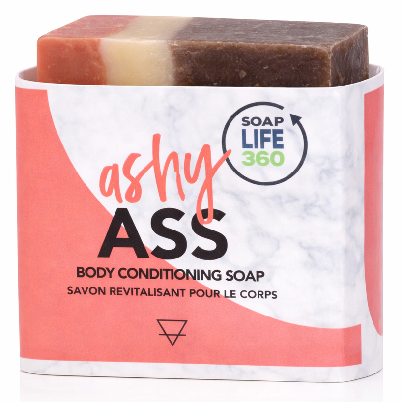 ASHY ASS conditioning soap with hemp oil and aloe vera