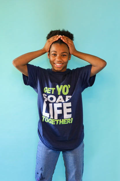 Get Your Soap, Life Together – 100% Heavy Cotton T-Shirt (Available in Navy Blue and Beige)