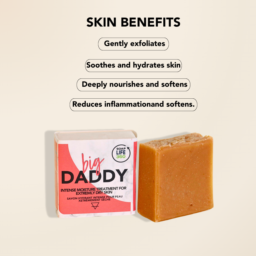 Eczema relief soap with organic shea cocoa mango butter