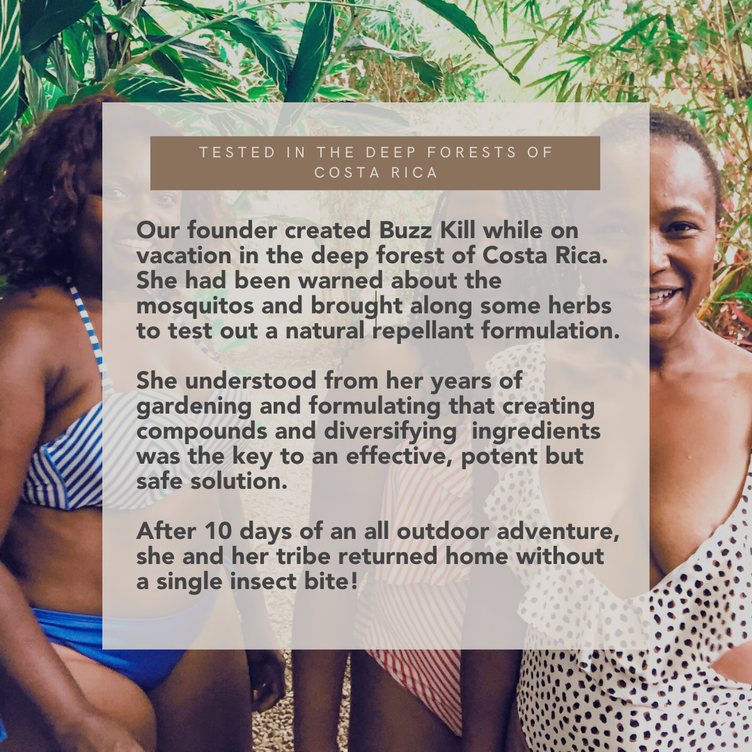 Natural skin mosquito repellent safe for family use