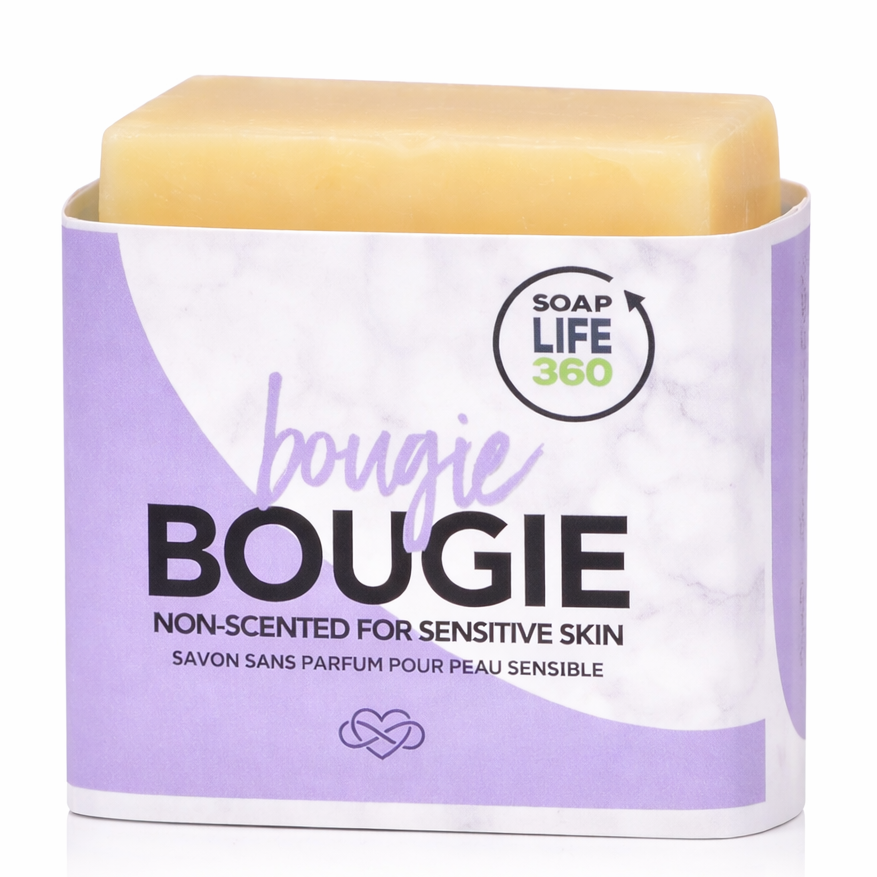 BOUGIE unscented fragrance-free soap for sensitive skin